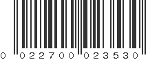 UPC 022700023530