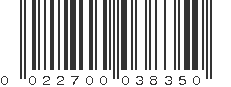 UPC 022700038350