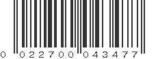 UPC 022700043477