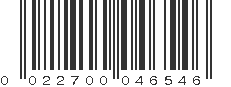 UPC 022700046546