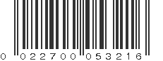 UPC 022700053216