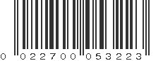 UPC 022700053223