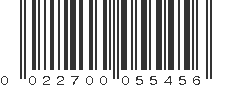 UPC 022700055456