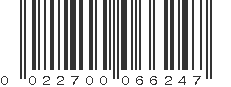 UPC 022700066247