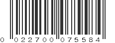 UPC 022700075584