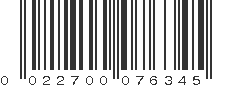 UPC 022700076345