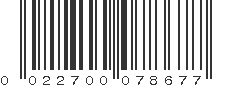 UPC 022700078677