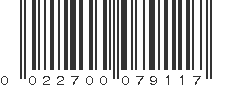 UPC 022700079117