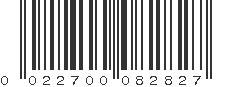 UPC 022700082827