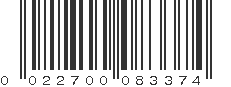 UPC 022700083374