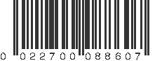 UPC 022700088607