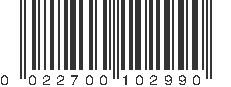 UPC 022700102990