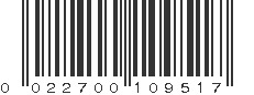 UPC 022700109517