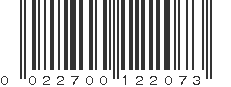 UPC 022700122073