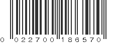 UPC 022700186570