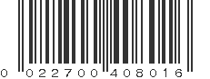 UPC 022700408016