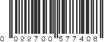 UPC 022700577408