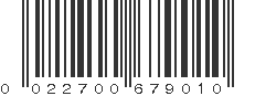 UPC 022700679010