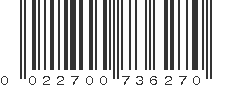 UPC 022700736270