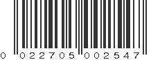 UPC 022705002547