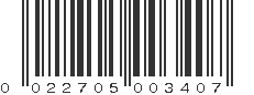 UPC 022705003407