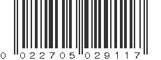 UPC 022705029117