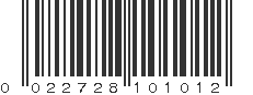 UPC 022728101012