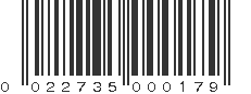 UPC 022735000179