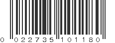 UPC 022735101180