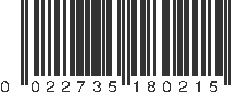 UPC 022735180215