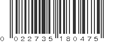 UPC 022735180475