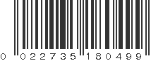 UPC 022735180499