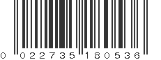 UPC 022735180536