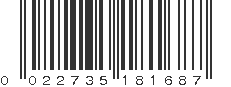 UPC 022735181687