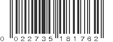 UPC 022735181762