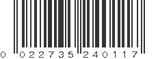 UPC 022735240117