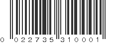 UPC 022735310001