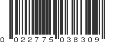 UPC 022775038309