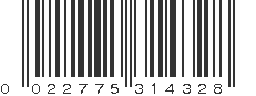 UPC 022775314328