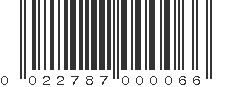 UPC 022787000066