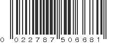 UPC 022787506681