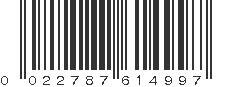 UPC 022787614997