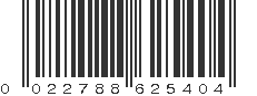 UPC 022788625404