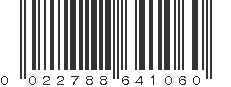 UPC 022788641060