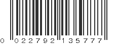 UPC 022792135777