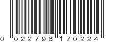 UPC 022796170224