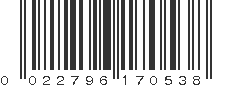 UPC 022796170538