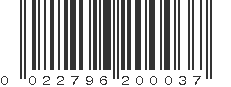 UPC 022796200037