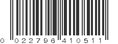 UPC 022796410511