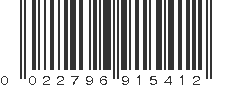 UPC 022796915412